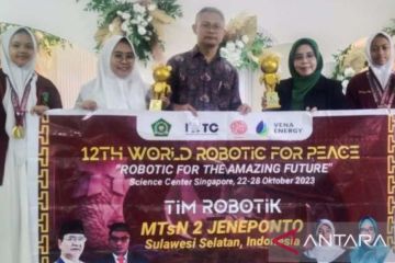 MTsN 2 Jeneponto raih enam juara kompetisi robotika internasional