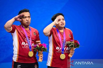 Ganda campuran Indonesia raih medali emas Asian Para Games Hangzhou