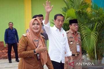 Presiden Jokowi cek fasilitas SMKN 3 Kota Metro Lampung
