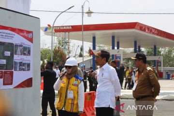 Presiden: Pengerjaan konstruksi jalan di Lampung sudah 60 persen