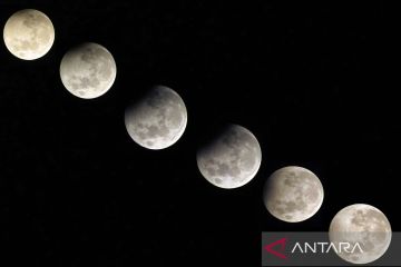 Penampakan gerhana bulan sebagian