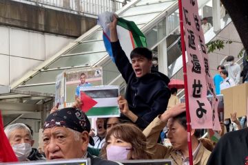 Aksi damai bela Palestina di Tokyo