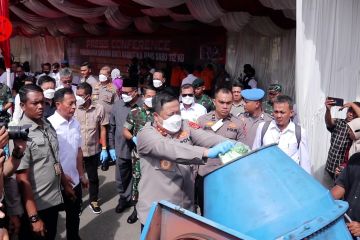 Polda Aceh musnahkan 112 kilogram sabu jaringan internasional