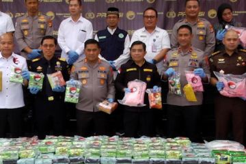 Polda Metro Jaya musnahkan ratusan kilogram narkoba dari 1.548 kasus