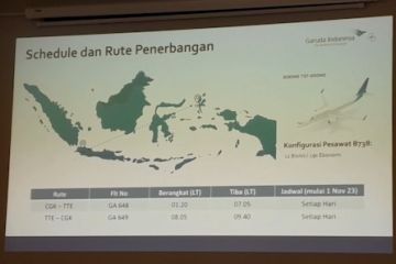 Garuda Indonesia tambah frekuensi penerbangan Jakarta-Ternate