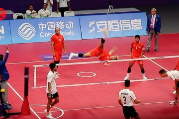 Takluk dari Myanmar, sepak takraw kuadran putra harus puas raih perak