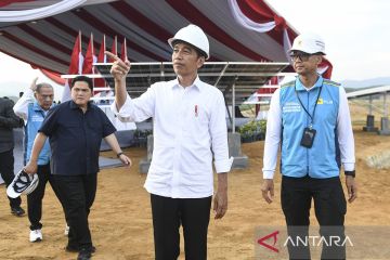 Jokowi "groundbreaking" PLTS IKN