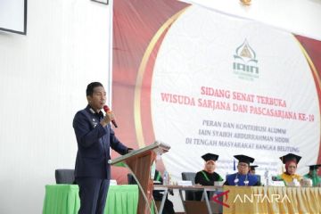 Pj Gubernur: Wisudawan IAIN Babel melek teknologi hadapi isu global