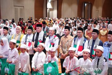 1.000 anak yatim Palembang gelar doa bersama untuk rakyat Palestina 