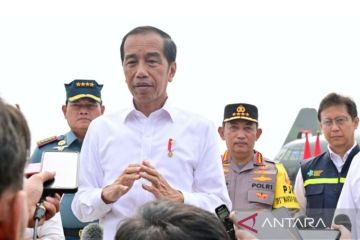 Presiden Jokowi jenguk Luhut di Singapura