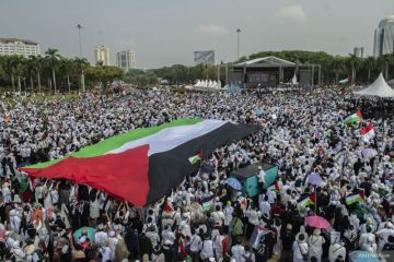 DKI kemarin, aksi bela Palestina hingga wilayah tergenang