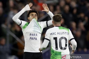 Gol Luis Diaz hindarkan Liverpool dari kekalahan di markas Luton