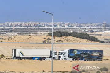 Konvoi bantuan Palang Merah Internasional ke Kota Gaza sempat diserang