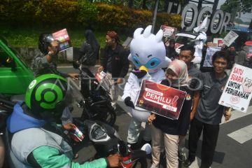 Sosialisasi Pemilu 2024 di terminal dan pasar Kota Bogor