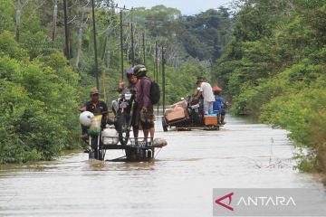 Banjir merendam desa di Aceh Barat