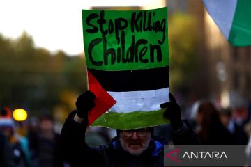 Aksi solidaritas untuk Palestina di Irlandia