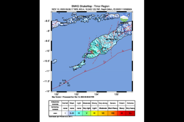 Gempa 5,4 Kupang timbulkan kerusakan ringan