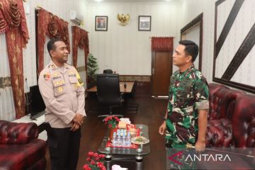 Polres Jayapura-TNI AU tingkatkan sinergitas jaga Kamtibmas