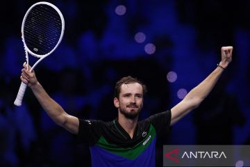 Tenis ATP Finals : Daniil Medvedev singkirkan Andrey Rublev