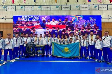 Tim Pencak Silat Kazakhstan dukungan KBRI raih 9 emas kejuaraan dubai