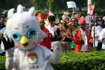 Kirab Pemilu 2024 di Kabupaten Bogor