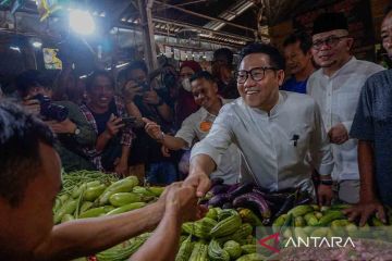 Cawapres Muhaimin kunjungi Pasar Grogolan Pekalongan