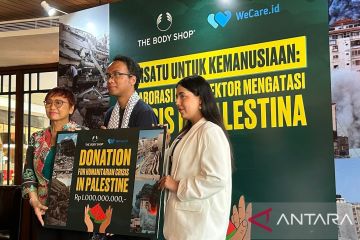 The Body Shop donasikan Rp1 miliar untuk dana kemanusiaan Palestina