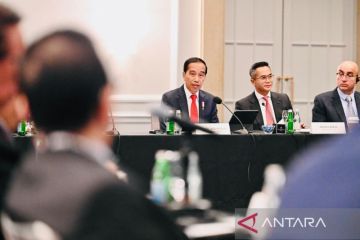 Jokowi sampaikan tiga fokus ASEAN Caucus termasuk soal transisi energi