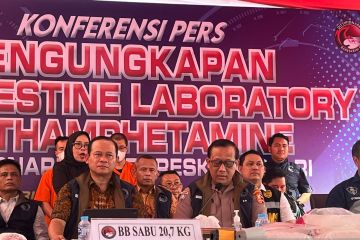 Bareskrim bongkar pabrik sabu jaringan internasional di Tangerang