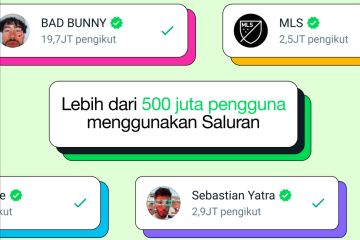 WhatsApp telah miliki lebih dari 500 juta pengguna di fitur "Saluran"