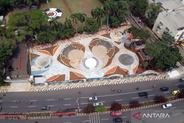 Progres pembangunan Depok Open Space