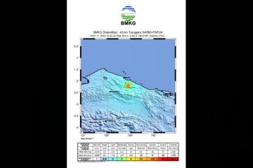 BMKG: Gempa di Sarmi dipicu aktivitas Sesar Anjak Memberamo