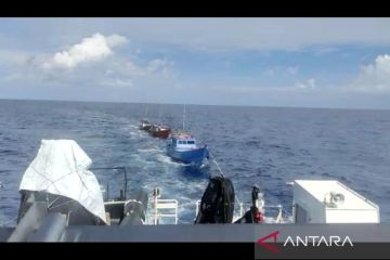 Tiga kapal nelayan Natuna ditangkap di perairan Malaysia