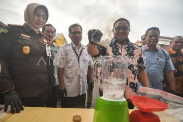 Pemusnahan barang bukti kejahatan di Bengkulu