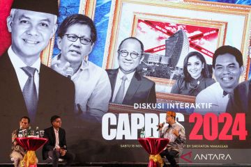 Anies Baswedan hadiri diskusi interaktif Capres 2024 di Makassar