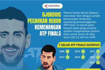 Djokovic pecahkan rekor kemenangan ATP FINALS