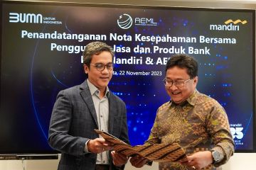 Bank Mandiri kerja sama dengan AEML dukung ekosistem kendaraan listrik