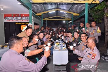 TNI-Polri "ngopi bareng" di Cengkareng perkuat soliditas hadapi pemilu