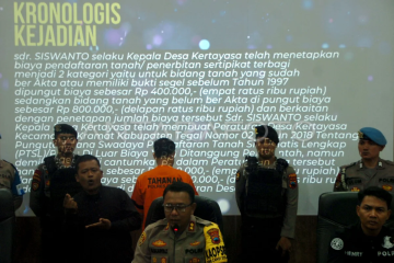 Polisi tahan mantan kepala desa pelaku korupsi PTSL