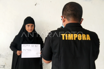 Penampungan sementara imigran Rohingya di Aceh