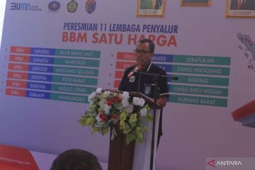 Pertamina sebut 450 ribu kiloliter BBM disalurkan untuk BBM satu harga