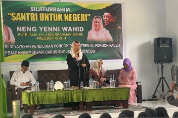 Yenny Wahid: Pemimpin harus mengerti kebutuhan santri