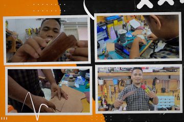 Pengrajin limbah kulit dari Aceh berbagi ilmu lewat lokakarya gratis