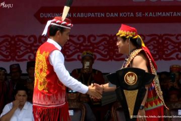 Presiden Jokowi hadiri Festival Dahau 2023 di Kutai Barat