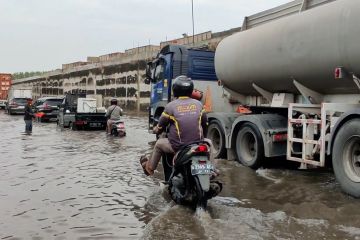 Sejumlah kawasan di Kota Semarang tergenang banjir