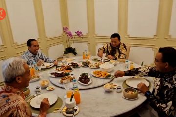 Singgung makan bersama 3 bacapres, Jokowi ajak rakyat tidak ribut