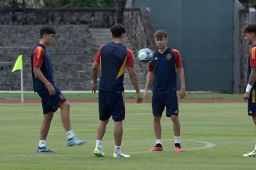 Spanyol berlatih jelang hadapi Jepang pada 16 besar Piala Dunia U-17
