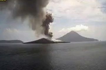 Gunung Anak Krakatau erupsi, semburan abu vulkanik capai 450 meter