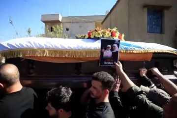 Warga Lebanon gelar pemakaman korban tewas serangan drone Israel