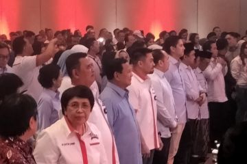 Prabowo hadiri deklarasi relawan Pandawa Lima di Djakarta Theater